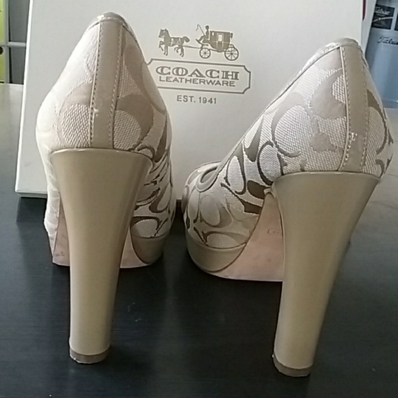 Coach peep toe heels - Picture 2 of 3